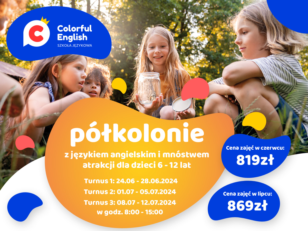 Półkolonie językowe dla dzieci w Colorful English Banino